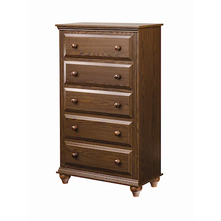 5 Drawer Chest with Roller Glides